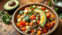 Salada de Quinoa com Abacate e Tomate: Receita