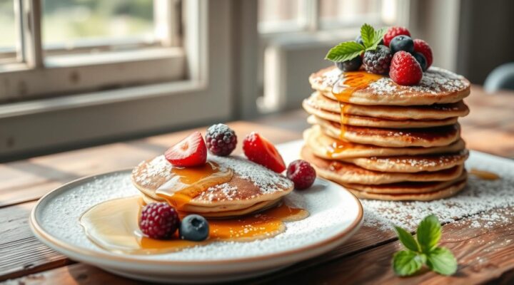 Panqueca de Whey Protein para o café da manhã