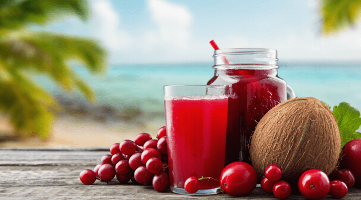 Receita Fácil de Suco Energizante de Frutas Vermelhas e Coco