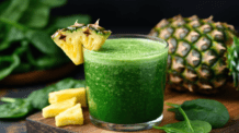 Receita Fácil de Suco Detox de Espinafre com Abacaxi