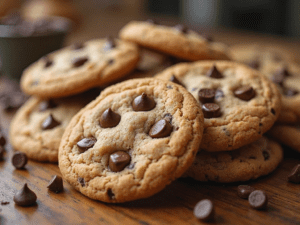 Receita Fácil de Cookies Integrais com Gotas de Chocolate
