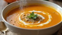 Receita Fácil de Sopa de Abóbora com Gengibre e Leite de Coco