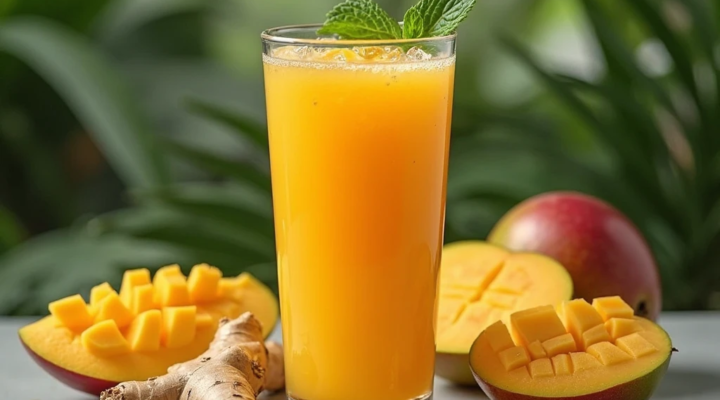 Descubra o Suco Energizante de Manga com Gengibre: 5 Benefícios Hoje!