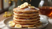 Receita Fácil de Panqueca de Aveia e Banana Saudável