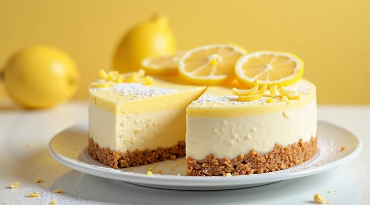 Receita Fácil de Cheesecake de Limão com Base de Aveia