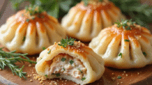 Receita Fácil de Tapioca Recheada com Frango e Creme de Ricota